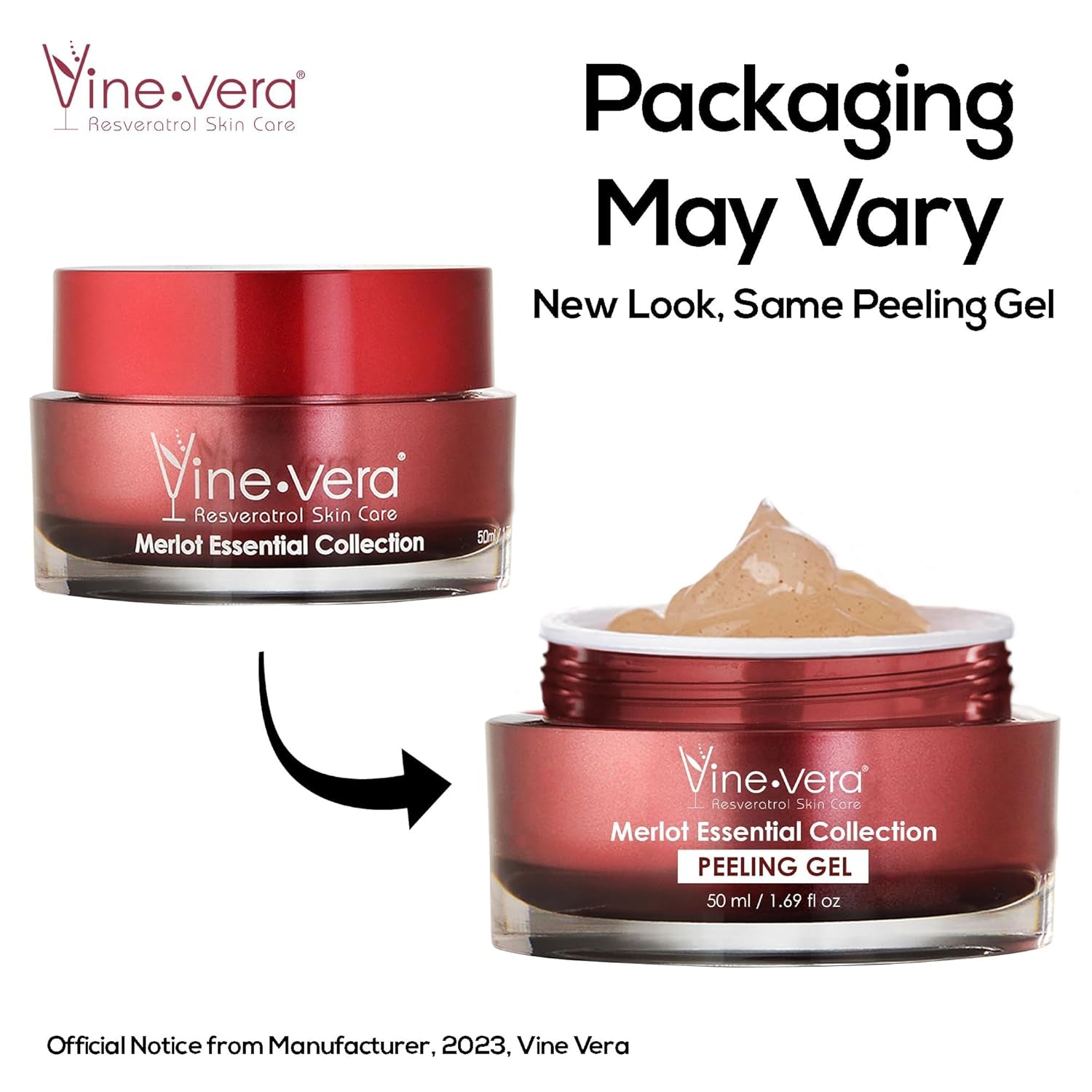 Vine Vera Resveratrol Merlot Essential Collection Peeling Gel – 50ml | Gentle Anti-Ageing Exfoliator with Resveratrol & Nut Shell Powder Vine Vera Resveratrol Merlot Essential Collection Peeling Gel – 50ml | Gentle Anti-Ageing Exfoliator with Resveratrol & Nut Shell Powder