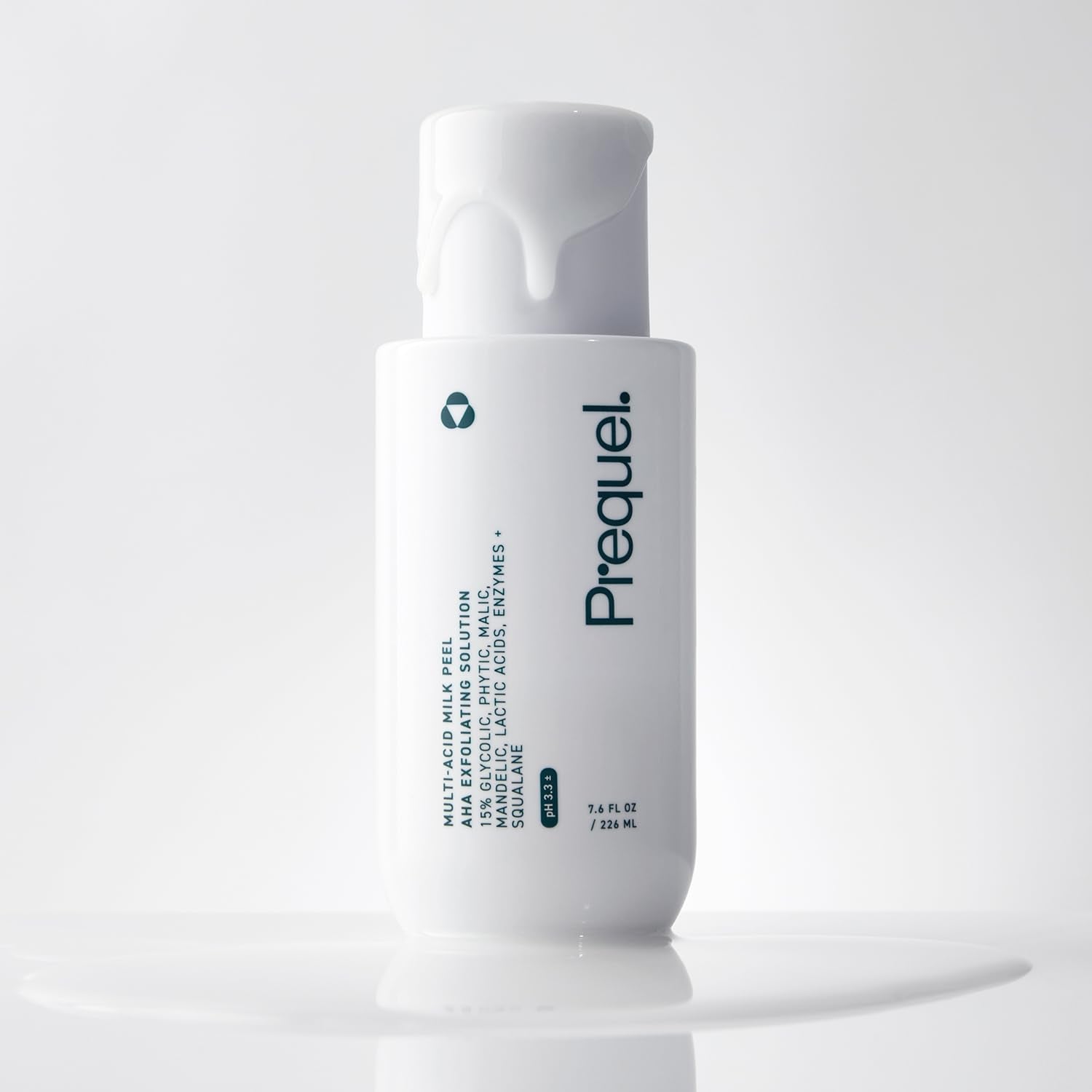 Prequel Skin Multi-Acid Milk Peel – 7.6oz / 225ml| 15% AHA + Enzyme Complex for Radiance, Texture & Tone Skin Multi-Acid Milk Peel, Professional Exfoliating Solution. 15% Glycolic Acid Face Peel with Lactic Acid and Enzymes. Hydrating Chemical Exfoliant. Clinical Strength Formula, 7.6Oz Bottle.