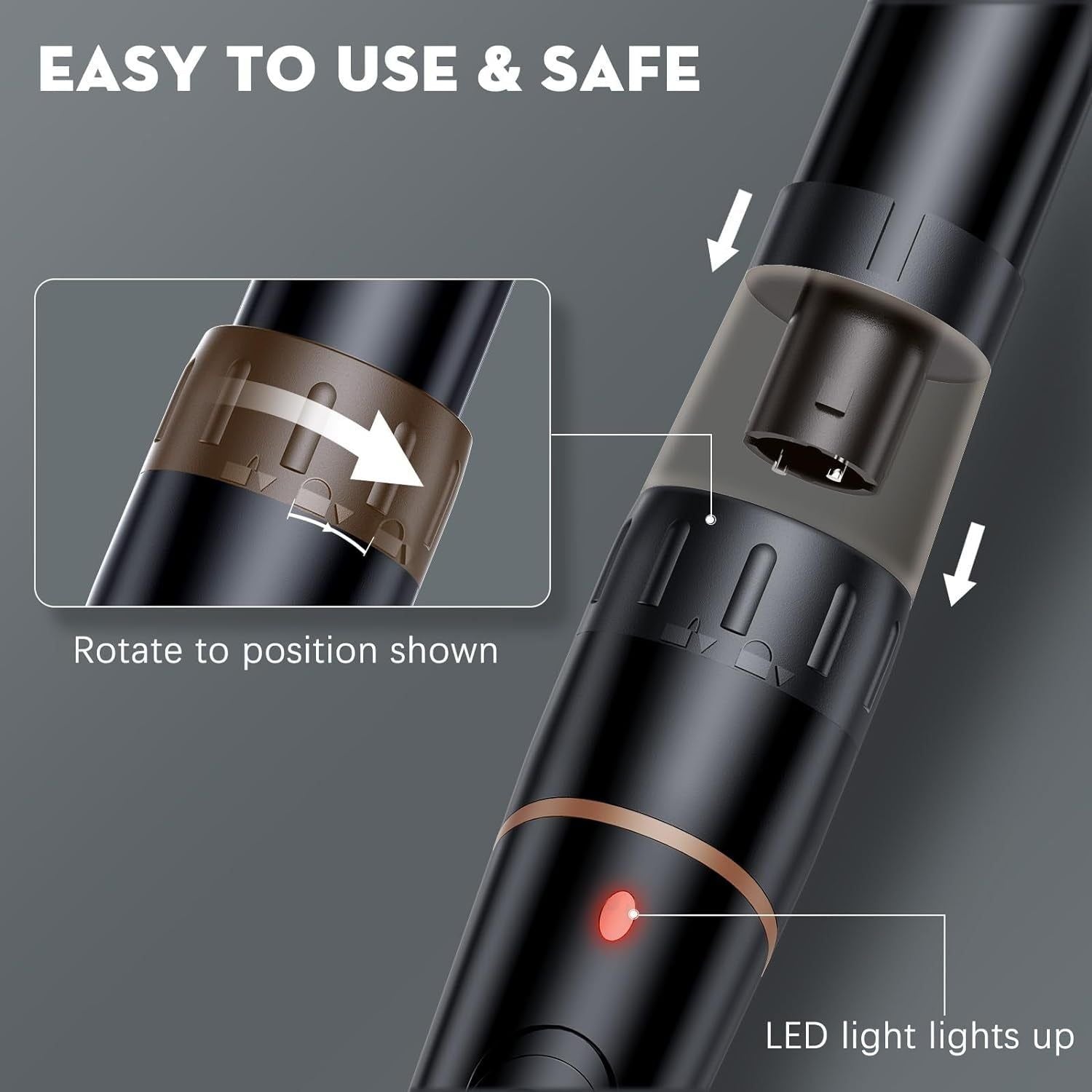 6-in-1 Curling Wand Set | Tourmaline Ceramic Hair Curler with Interchangeable Barrels 6 in 1 Curling Wand Set with Various Accessories, Tourmaline Ceramic Hair Curling Iron, Anti-Static Coating, Heat-Resistant Glove and 2 Hair Clips