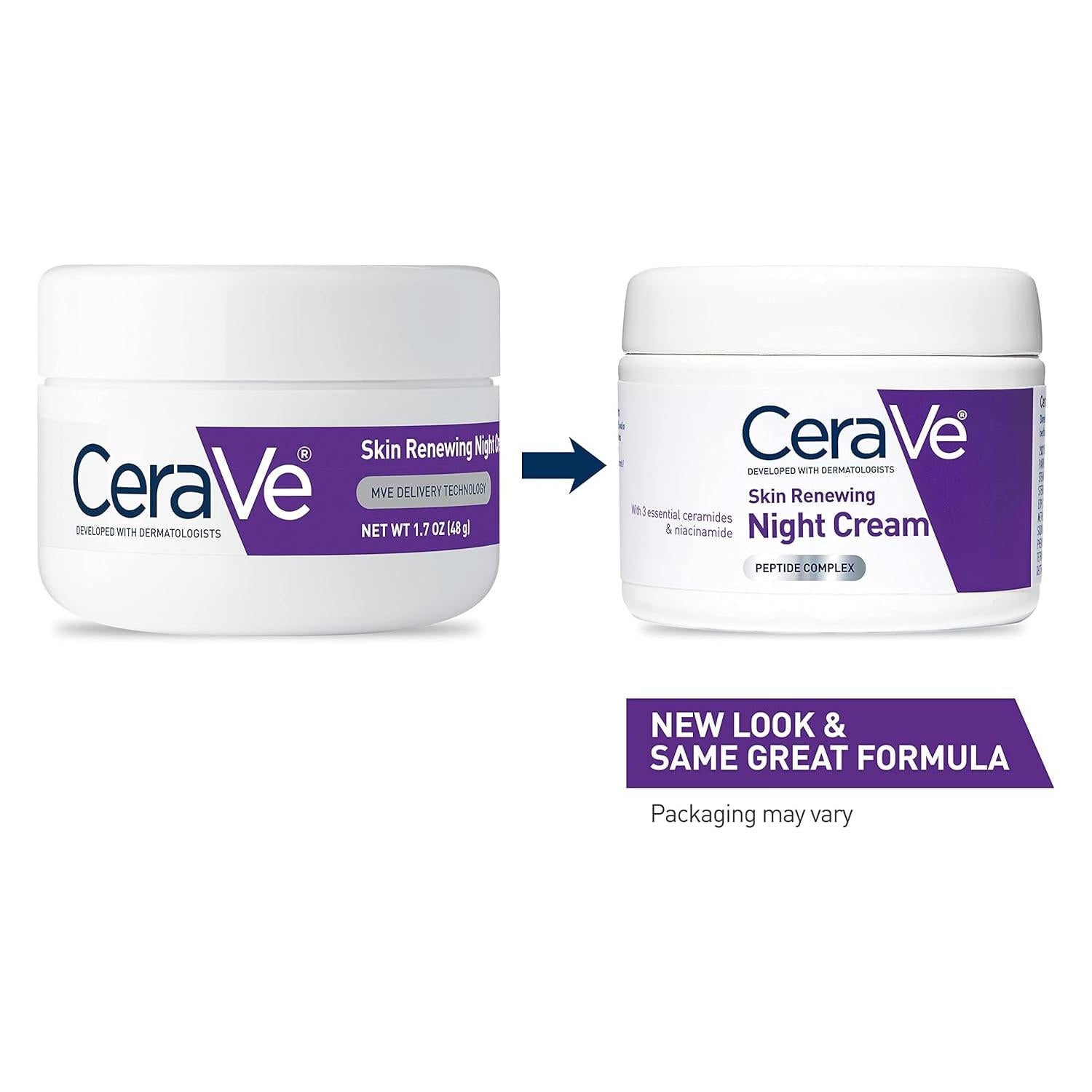 CeraVe Skin Renewing Night Cream – 48g | Overnight Hydration with Peptides & Hyaluronic Acid CeraVe Skin Renewing Night Cream – 48g | Overnight Hydration with Peptides & Hyaluronic Acid