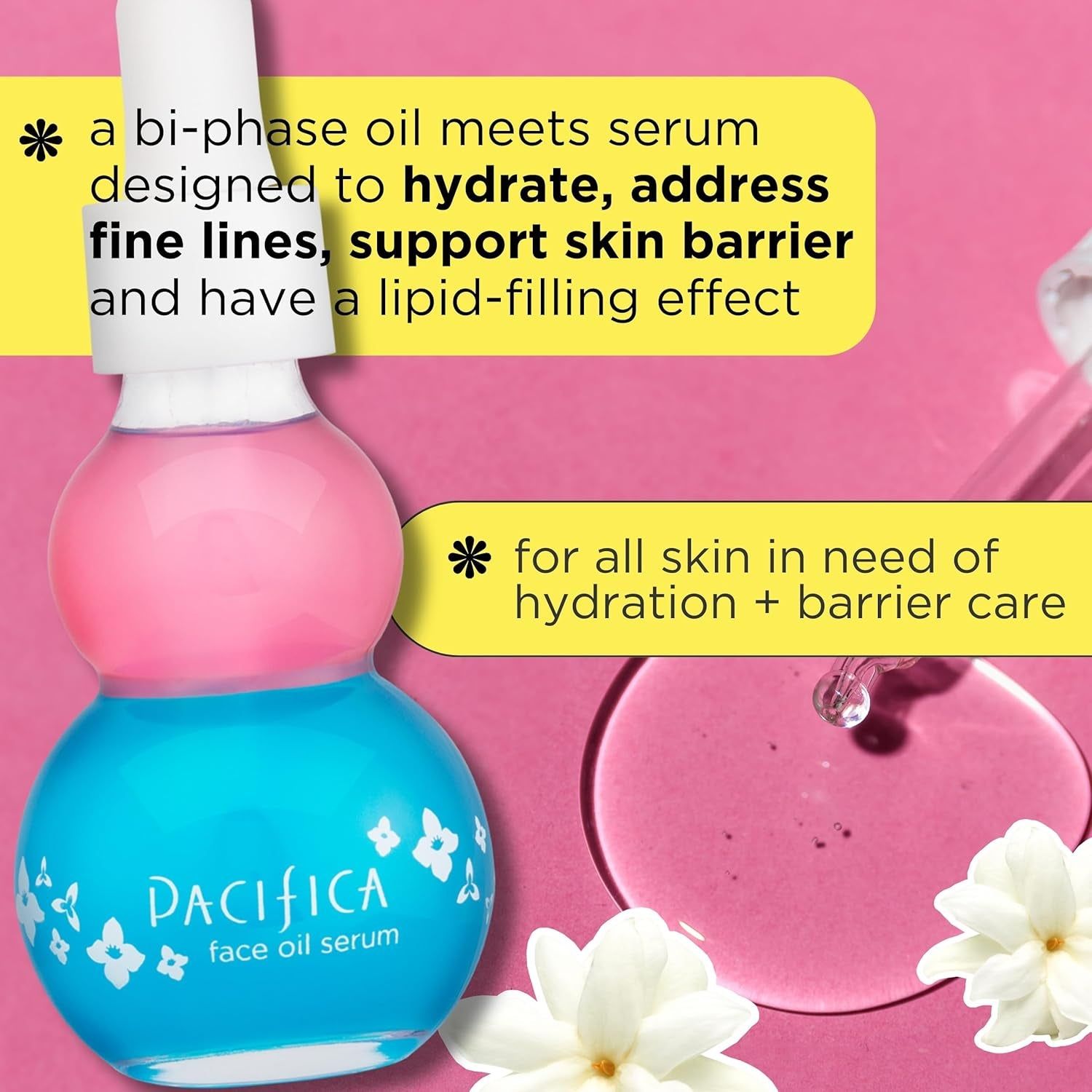 Pacifica Flower Fix Bi-Phase Hydrating Oil Serum – 29ml | Nourishing & Hydrating Face Oil Pacifica Flower Fix Bi-Phase Hydrating Oil Serum – 29ml | Nourishing & Hydrating Face Oil
