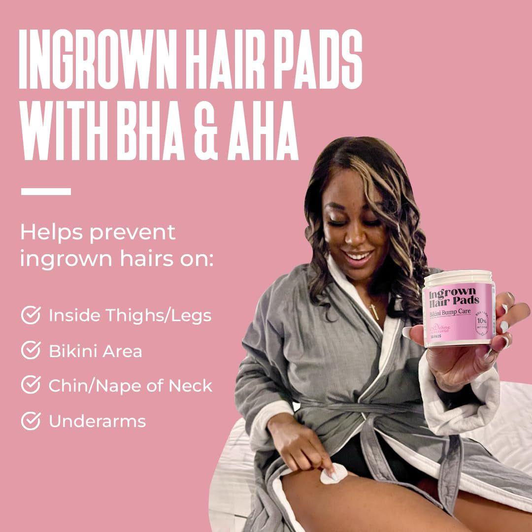 Divine Derriere Ingrown Hair Pads – 50 Pads | Exfoliating Razor Bump & Ingrown Hair Treatment Divine Derriere Ingrown Hair Pads – 50 Pads | Exfoliating Razor Bump & Ingrown Hair Treatment
