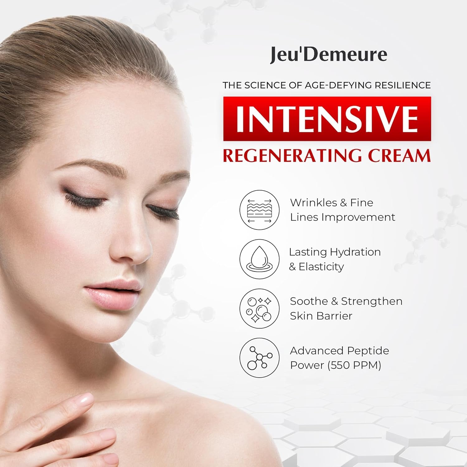 JEU'DEMEURE Intensive Regenerating Cream – 50g | Deep Hydration & Anti-Aging Night Cream JEU'DEMEURE Intensive Regenerating Cream – 50g | Deep Hydration & Anti-Aging Night Cream