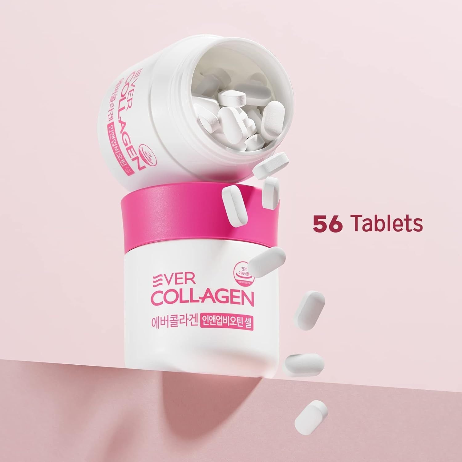 Ever Collagen In&Up Biotin Cell Tablets | Marine Collagen Peptides for Skin, Hair & Nails - 50ml Ever Collagen In&Up Biotin Cell Tablets | Marine Collagen Peptides for Skin, Hair & Nails - 50ml