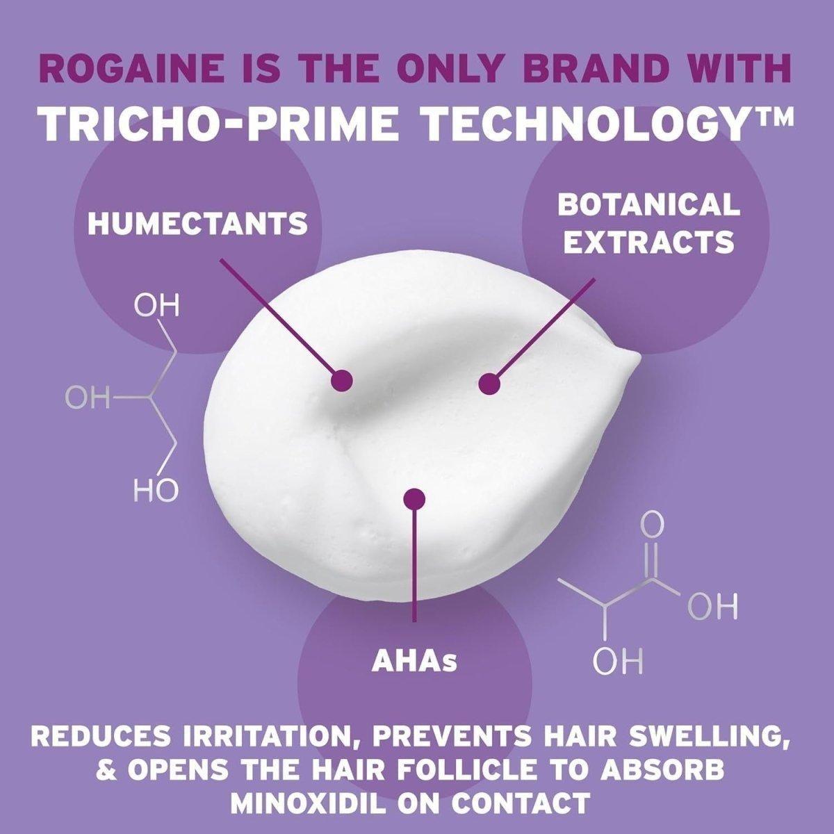 Rogaine Women’s 5% Minoxidil Foam – 60ml | Once-A-Day Hair Regrowth Treatment (2-Month Supply) Rogaine Woman's 5% Minoxidil Foam, Topical Once - A - Day Hair Loss Treatment - 60ml (2 Month Supply) - Glam Global UKRogaine