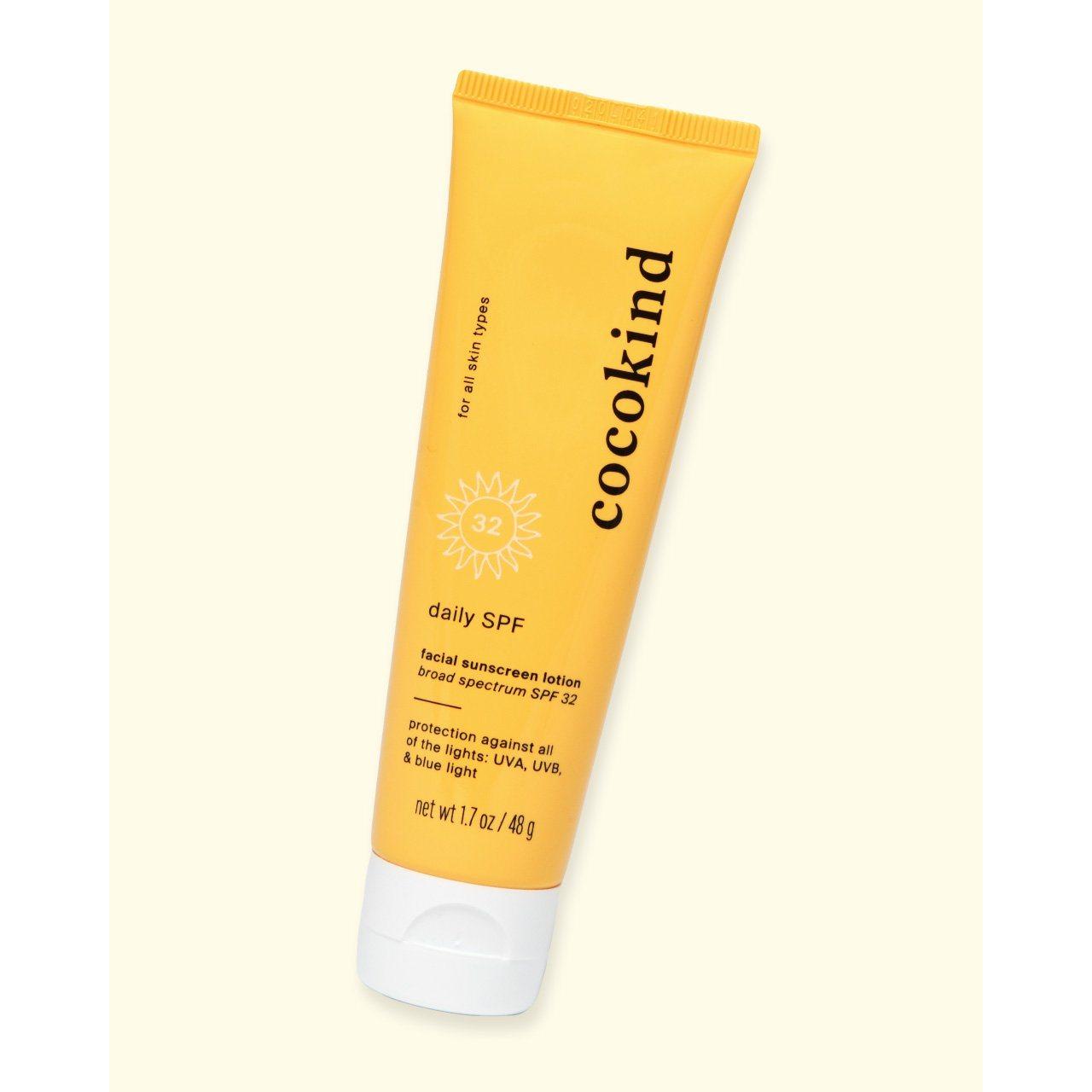 Cocokind Daily SPF 32 – 50ml | Lightweight Mineral Sunscreen for UV & Blue Light Protection Cocokind Daily SPF 32 – 50ml | Lightweight Mineral Sunscreen for UV & Blue Light Protection