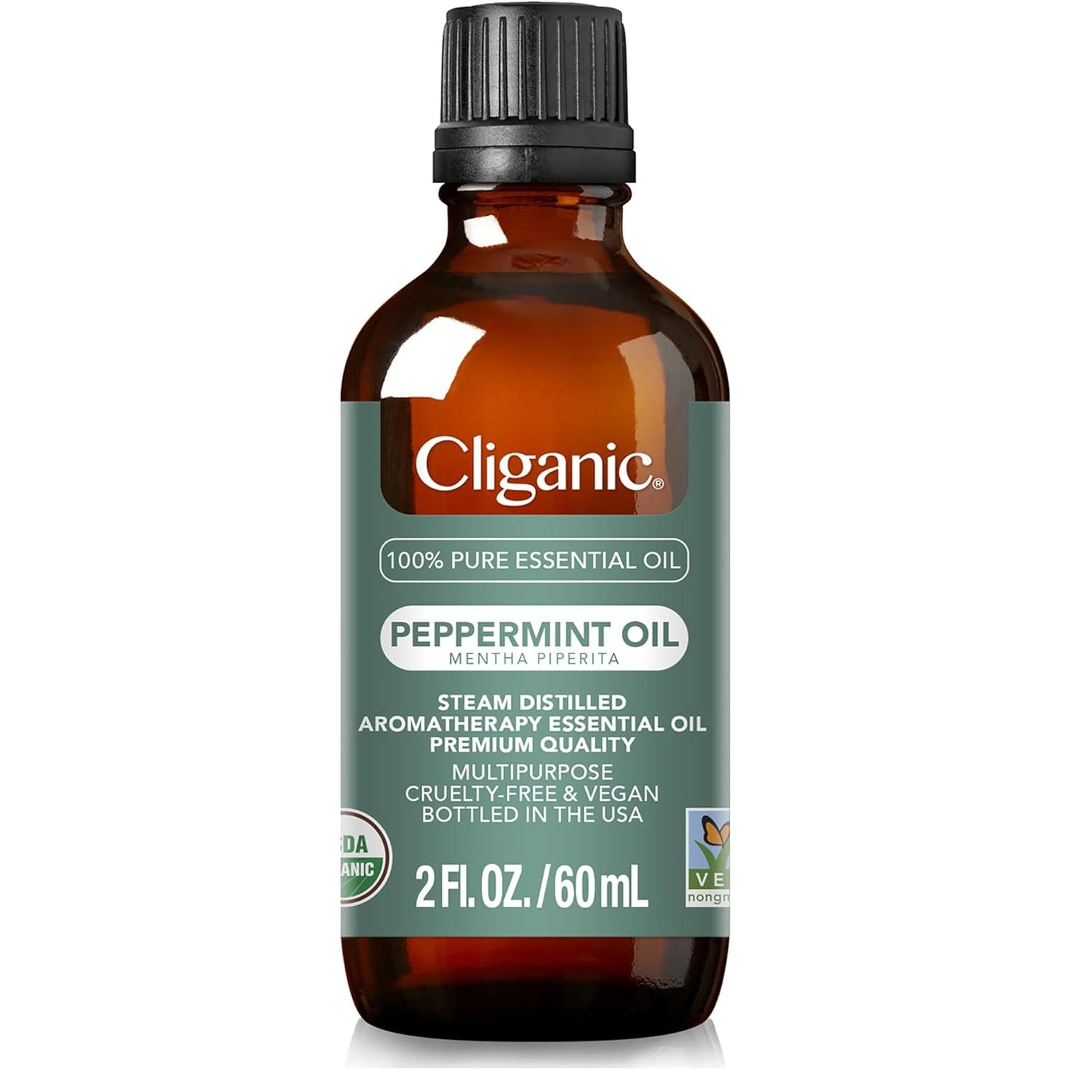 Cliganic Organic Peppermint Essential Oil – 60ml | 100% Pure, USDA Certified for Aromatherapy & DIY Use Cliganic Organic Peppermint Essential Oil – 60ml | 100% Pure, USDA Certified for Aromatherapy & DIY Use