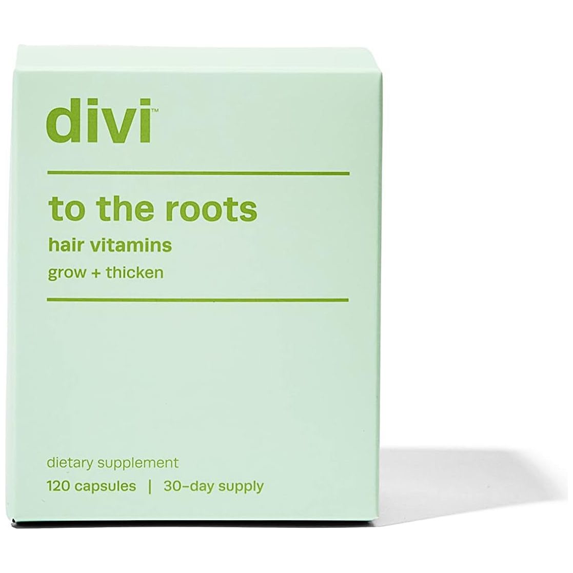 Divi Hair Vitamins – 120 Capsules | Strengthen Hair from the Inside Out | 30-Day Supply Hair Vitamins for Women and Men - Made with Clean and Science-Backed Ingredients to Grow + Thicken - Create a Healthy Hair Environment - 30 Day Supply, 120 Count