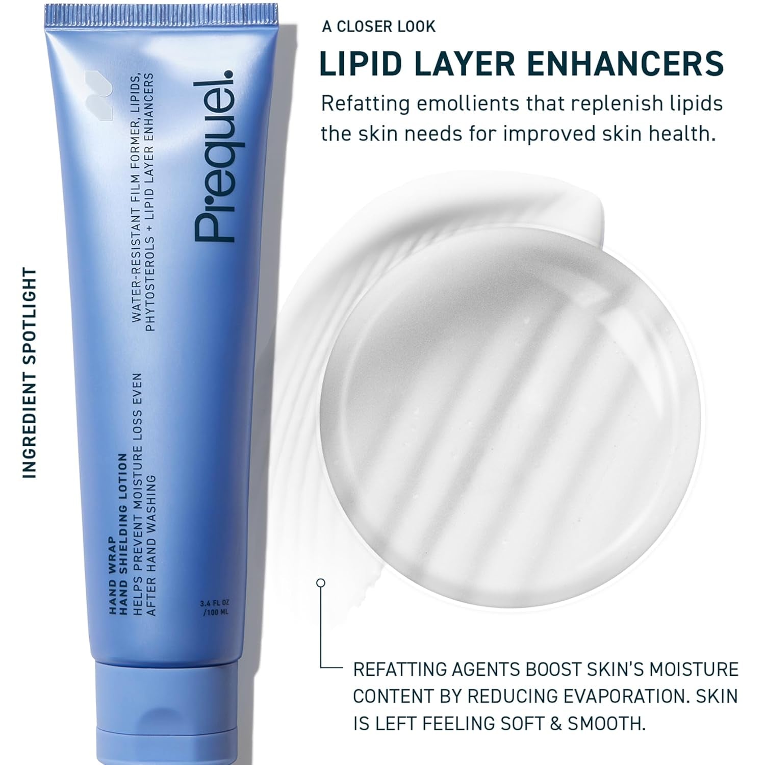 Prequel Hand Wrap Hand Shielding Lotion – 100ml | 24-Hour Water-Resistant Hydration for Dry, Overwashed Hands Prequel Hand Wrap Hand Shielding Lotion – 100ml | 24-Hour Water-Resistant Hydration for Dry, Overwashed Hands