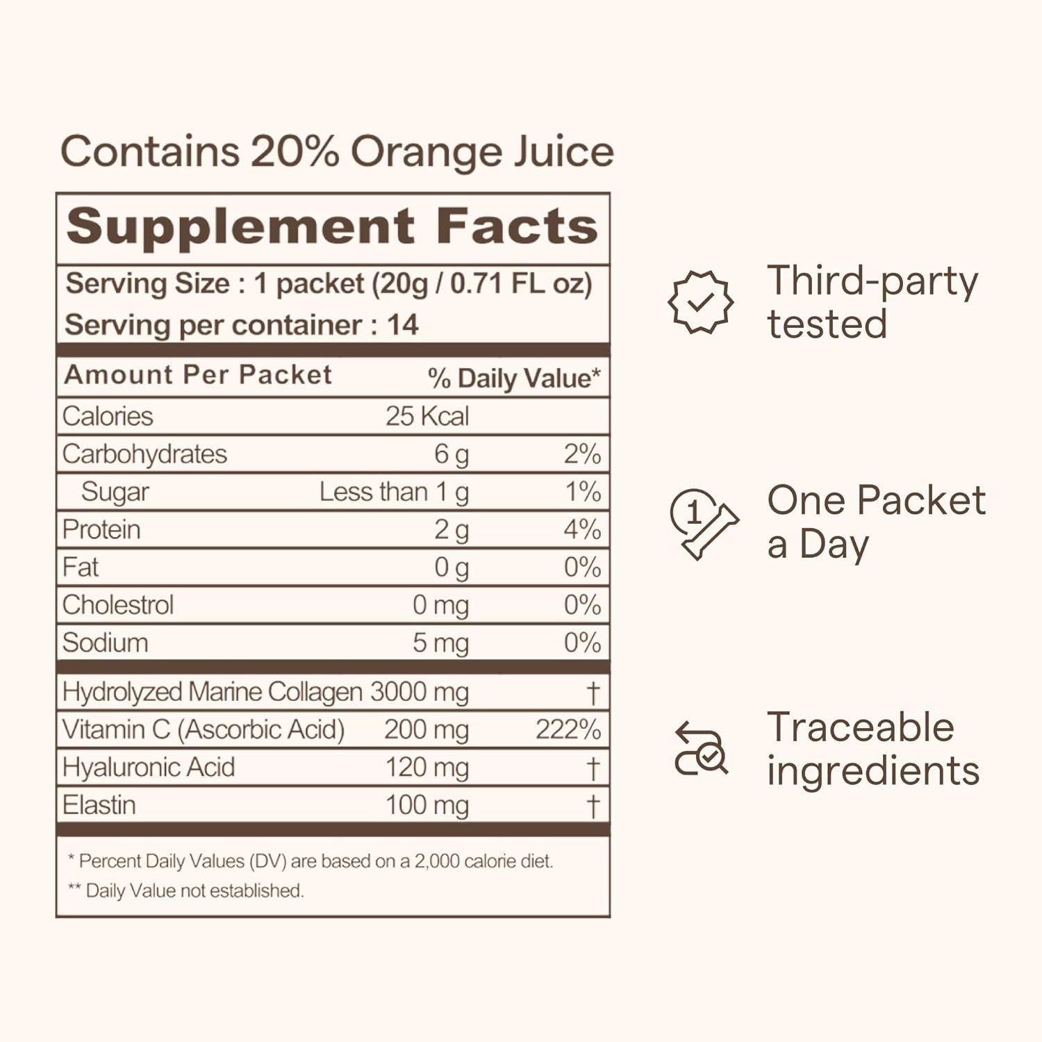 Ownist Triple Collagen Orange – 14 Stick Packs | Marine Collagen for Radiant Skin & Hydration Ownist Triple Collagen Orange – 14 Stick Packs | Marine Collagen for Radiant Skin & Hydration