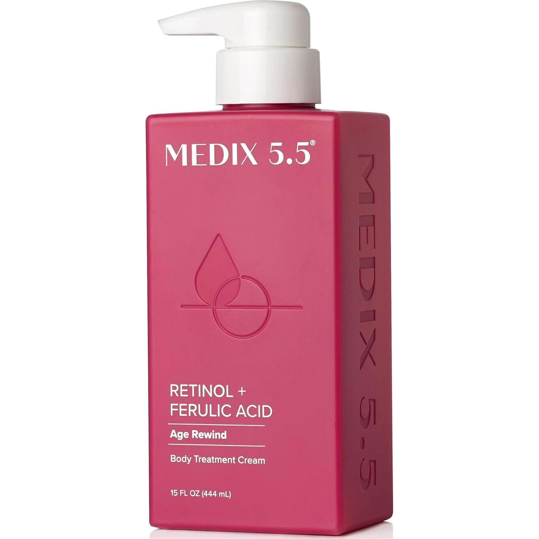 Medix 5.5 Retinol + Ferulic Acid Body Treatment Cream – 444ml | Anti-Ageing, Firming & Hydrating Skincare for Crepey, Sun-Damaged Skin Medix 5.5 Retinol and Ferulic Acid Body Treatment Cream - 444ml