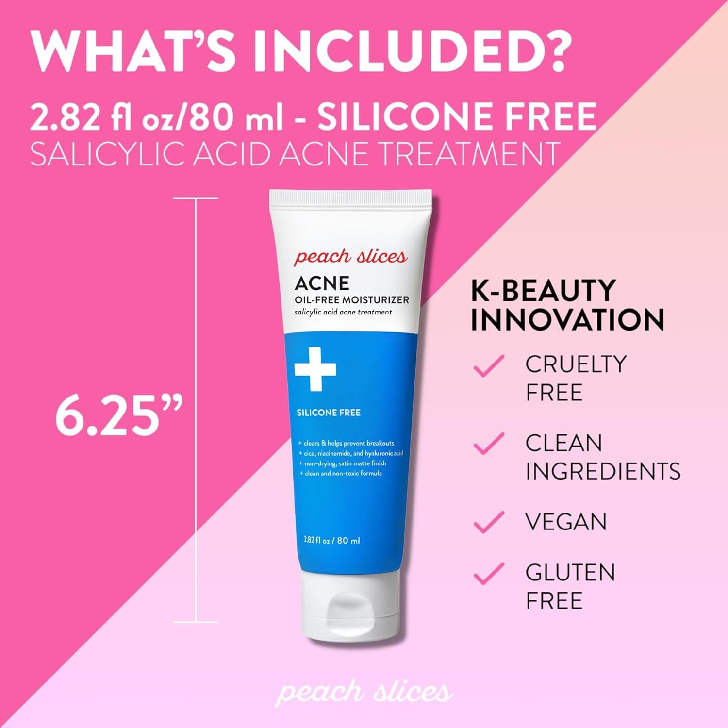 Peach Slices Acne Oil-Free Moisturizer – 80ml | Lightweight Hydration for Clear, Balanced Skin Peach Slices Acne Oil-Free Moisturizer – 80ml | Lightweight Hydration for Clear, Balanced Skin