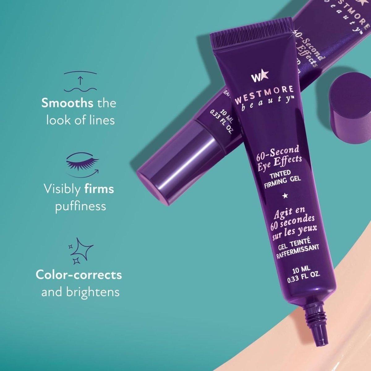 Westmore Beauty 60-Second Eye Effects Tinted Firming Gel – 10ml | Instant Under-Eye Lift & Puffiness Reducer Westmore Beauty 60 Second Eye Effects Tinted Firming Gel - 10ml - Glam Global UKWestmore Beauty