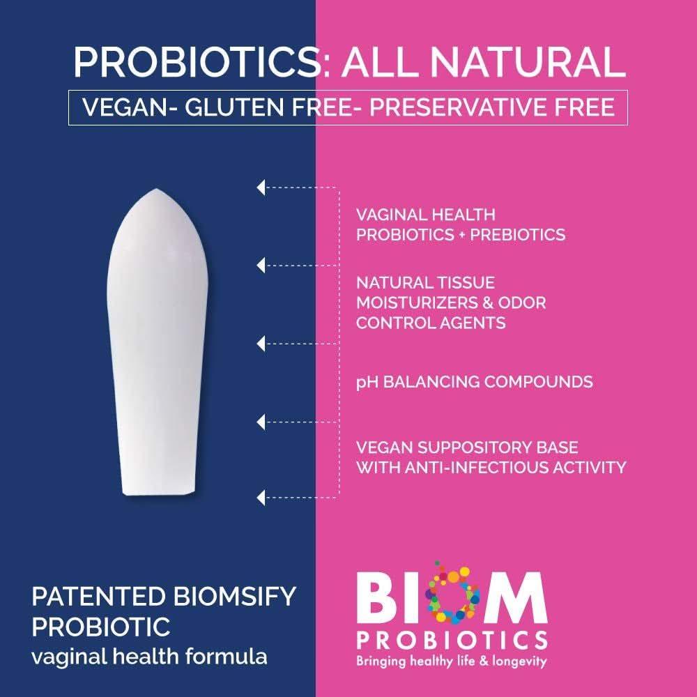 VagiBiom Vaginal Health Suppositories – 15 Suppositories | pH Balance & Vaginal Wellness VagiBiom Vaginal Health Suppositories – 15 Suppositories | pH Balance & Vaginal Wellness