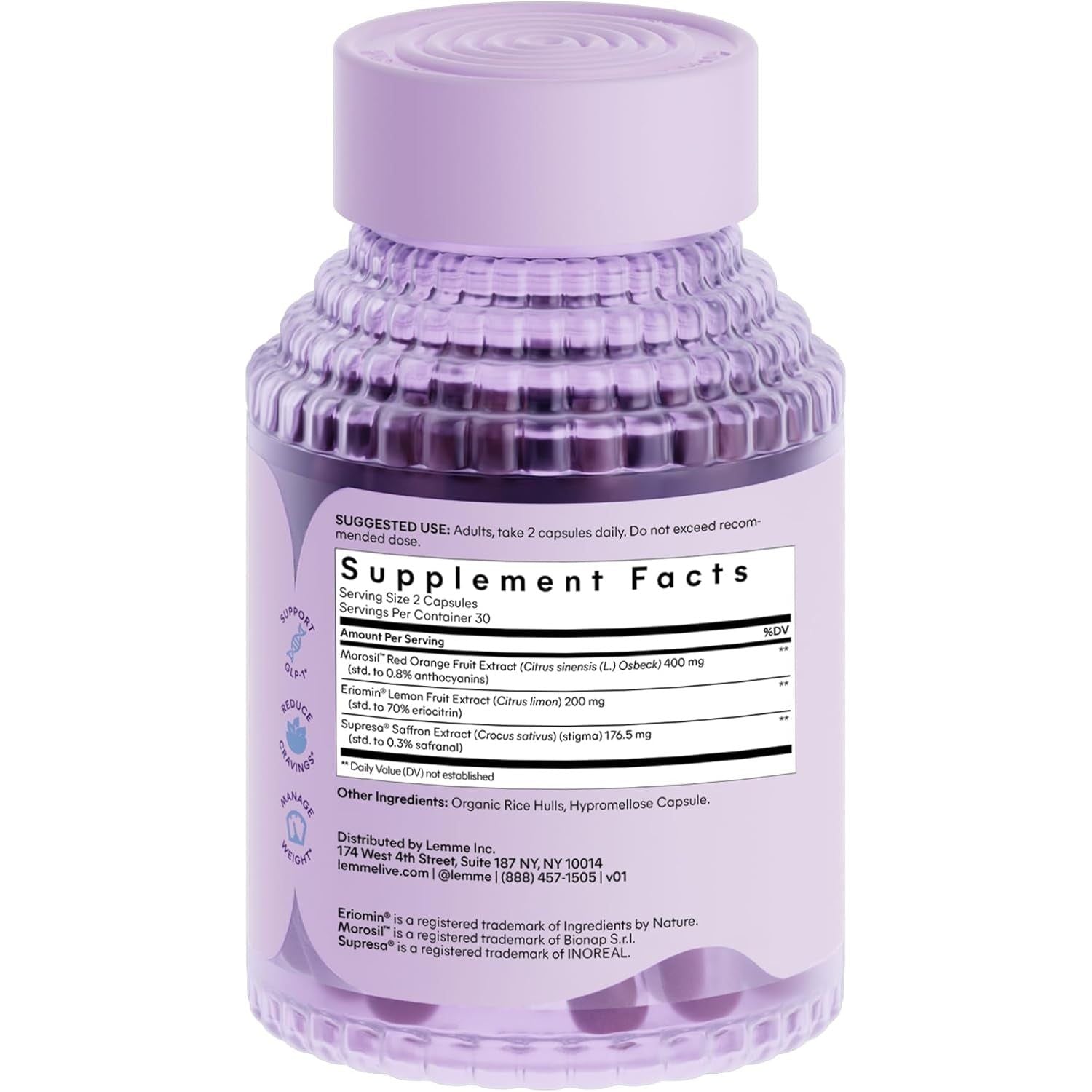 Lemme GLP-1 Daily – 60 Capsules  Plant-Based GLP-1 Support for Cravings, Metabolism Lemme GLP-1 Daily – GLP-1 Support and Weight Management –  60 Capsules