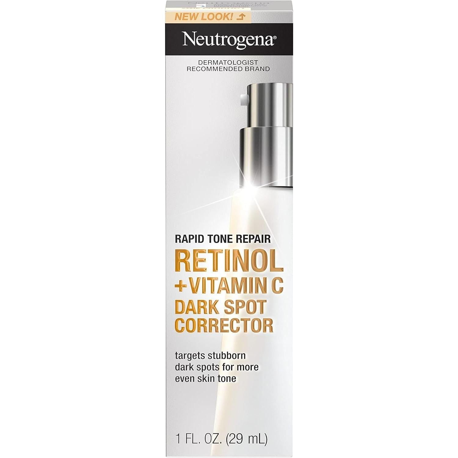 Neutrogena Rapid Tone Repair Retinol + Vitamin C Dark Spot Corrector 30ml | Brightening & Even Skin Tone Treatment Neutrogena Rapid Tone Repair Retinol + Vitamin C Dark Spot Corrector - 30ml - Glam Global UKNeutrogena