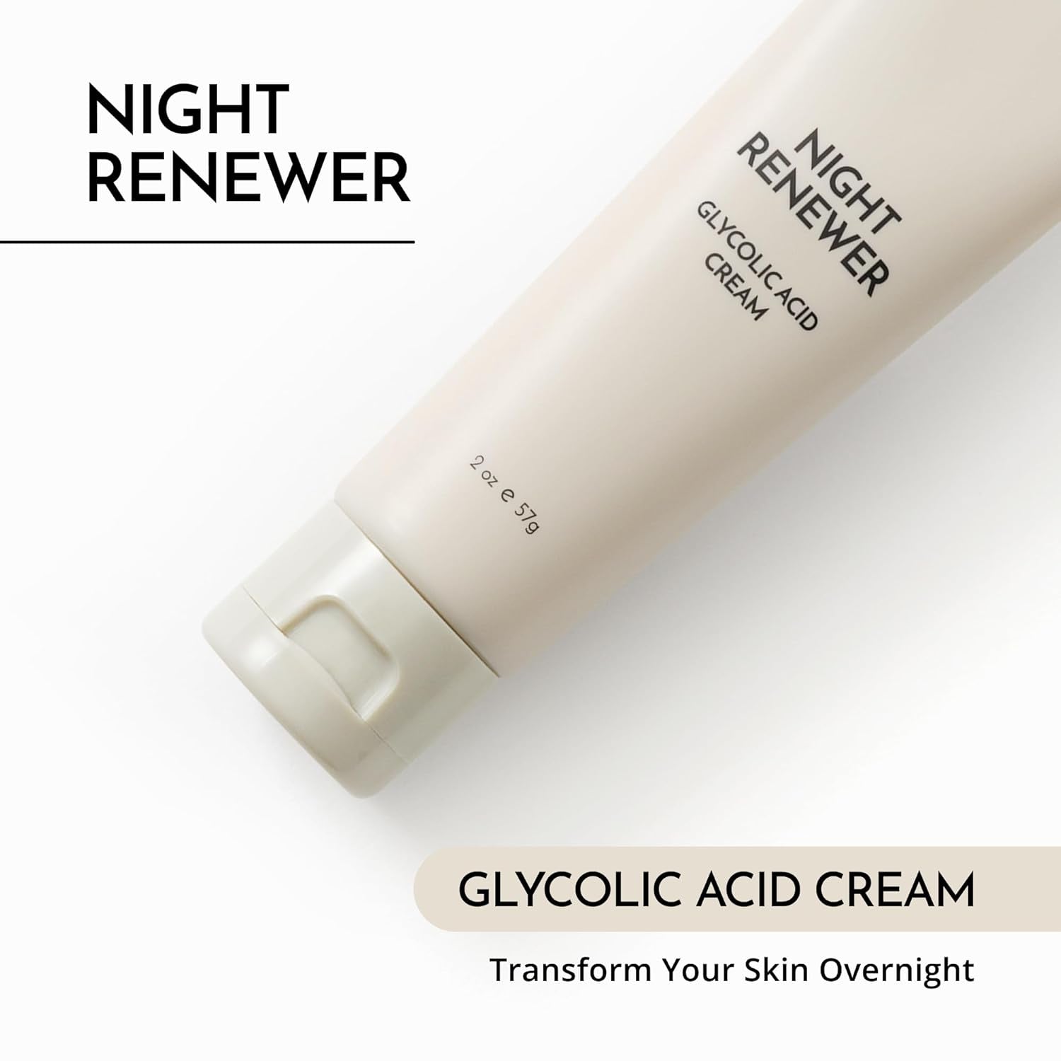 MAELOVE Night Renewer Glycolic Acid Cream – 57g | 10% AHA Night Moisturiser for Sensitive Skin MAELOVE Night Renewer Glycolic Acid Cream – 57g | 10% AHA Night Moisturiser for Sensitive Skin