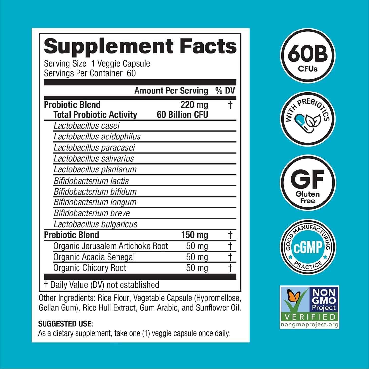 Physician's Choice Probiotics 60 Billion CFU – 60 Count | Max-Strength Digestive & Gut Health Support for Women & Men Physician's Choice Probiotics 60 Billion CFU - 60 Count - Glam Global UKPhysician's Choice