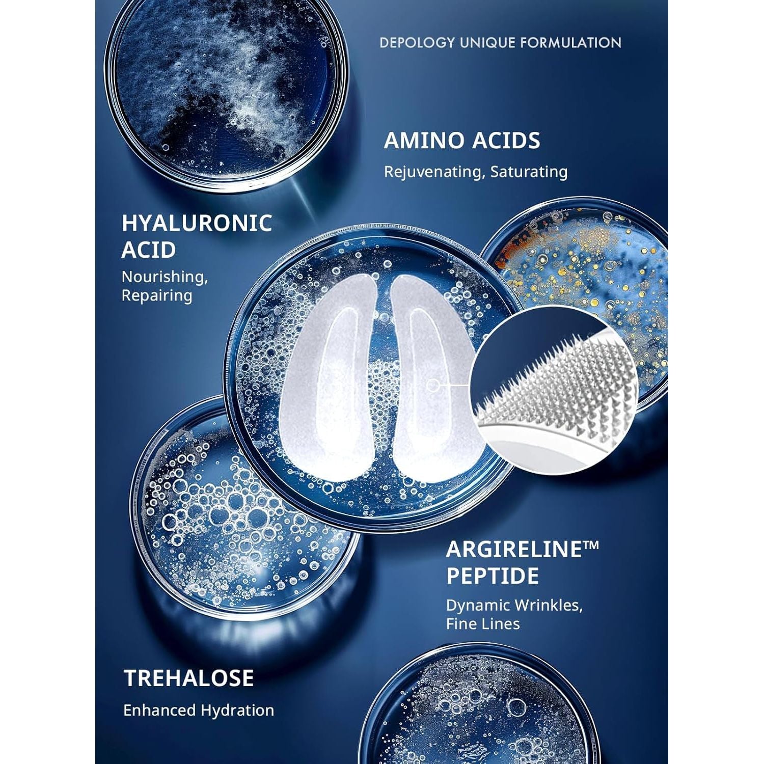 Depology Deepcare+™ Serum-Infused Micro Dart Patches – 8 Patches (4 Pairs) | Targeted Wrinkle-Reducing Overnight Patches Depology Deepcare+™ Serum-Infused Micro Dart Patches - 8 Patches (4 Pairs) 1.6 oz (45.6g)