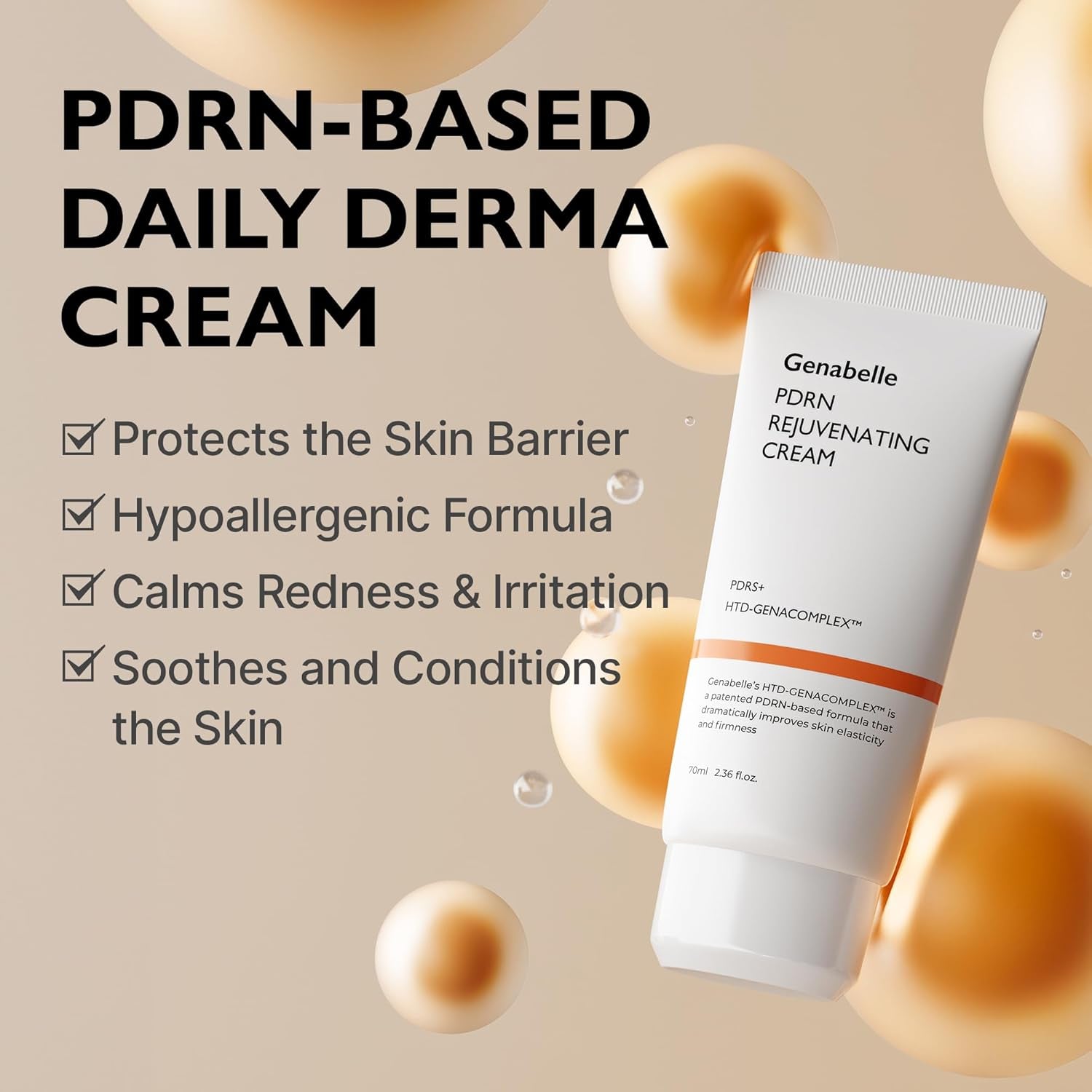 Genabelle PDRN Rejuvenating Cream – 70ml | DNA Repair & Deep Hydration for Glowing, Resilient Skin Genabelle PDRN Rejuvenating Cream – 70ml | DNA Repair & Deep Hydration for Glowing, Resilient Skin