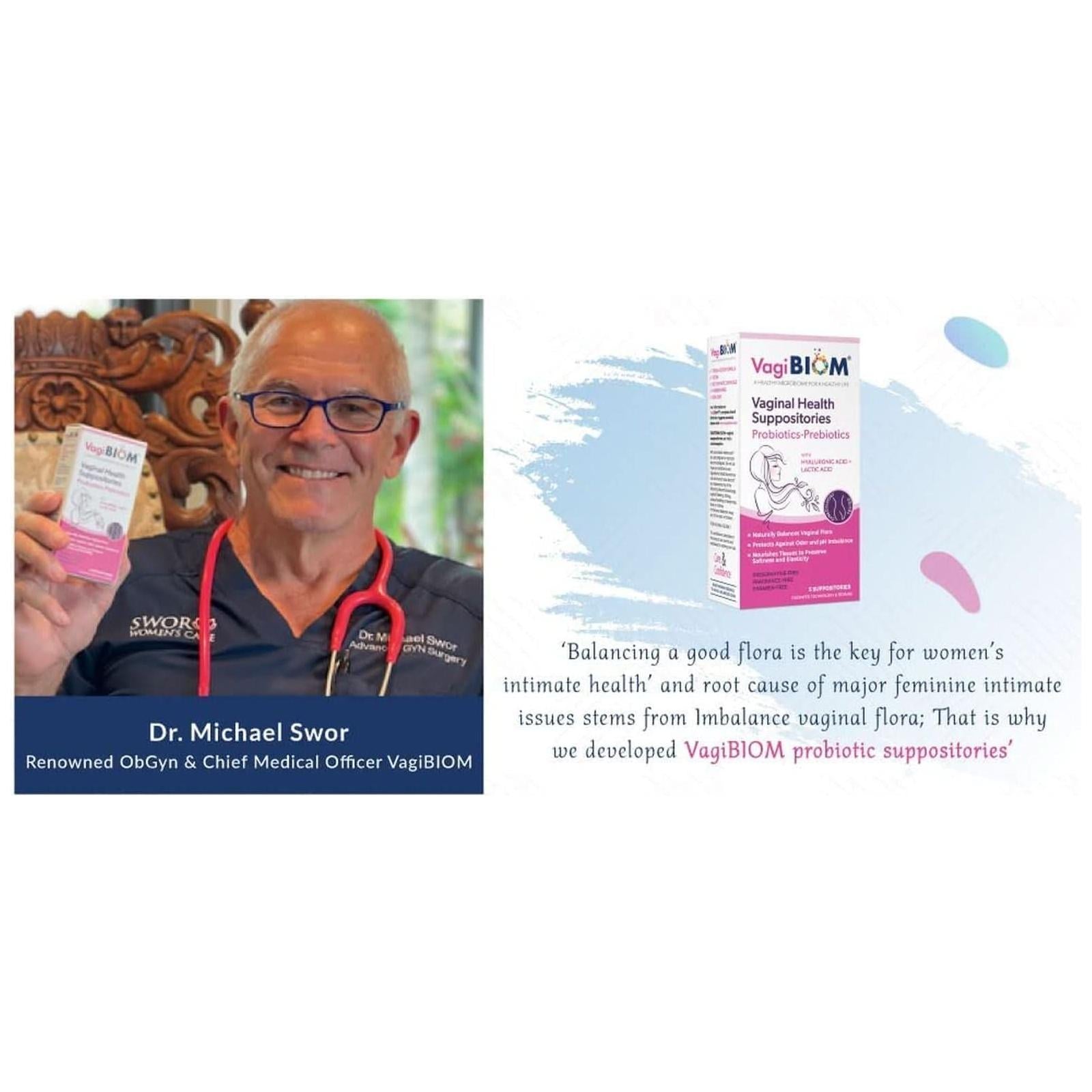 VagiBiom Vaginal Health Suppositories – 15 Suppositories | pH Balance & Vaginal Wellness VagiBiom Vaginal Health Suppositories – 15 Suppositories | pH Balance & Vaginal Wellness