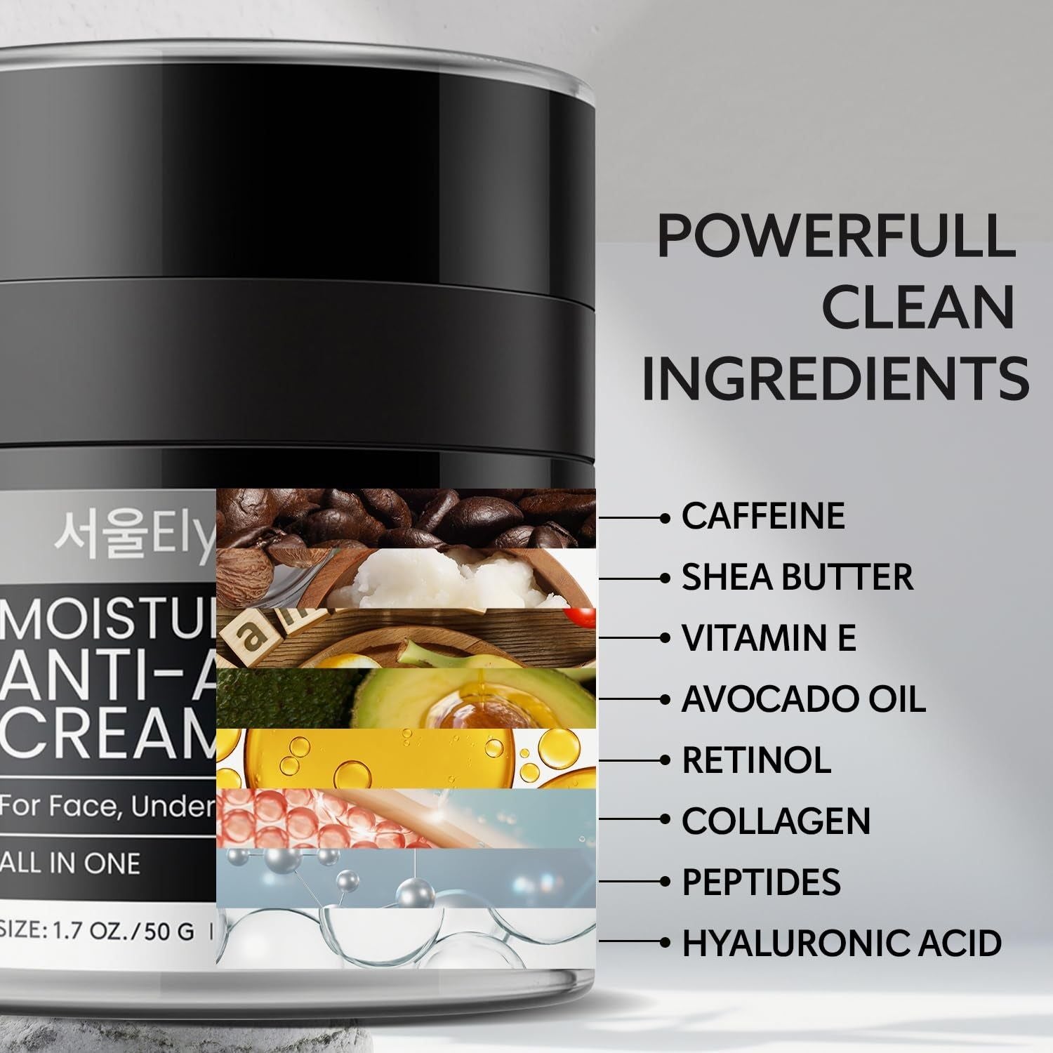 ElySeoul Moisturizing Anti-Aging Cream – 50g | 6-in-1 Skincare for Men: Hydrate, Firm, Brighten & Soothe ElySeoul Moisturizing Anti-Aging Cream – 50g | 6-in-1 Skincare for Men: Hydrate, Firm, Brighten & Soothe