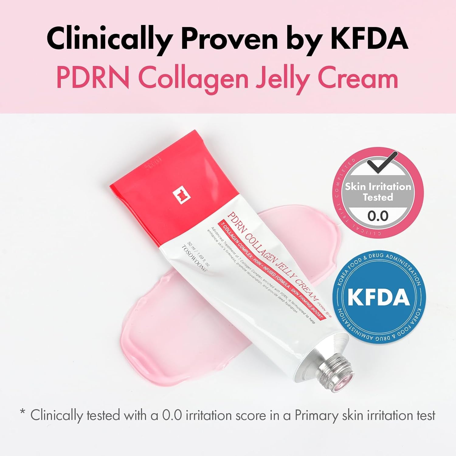 Tosowoong PDRN Collagen Jelly Cream – 50ml | Glow-Enhancing Korean Skincare with Salmon DNA, Collagen & Niacinamide PDRN Collagen Jelly Cream, 5,000Ppm Salmon DNA PDRN, Niacinamide, Hydrolyzed Collagen, Glow, Hydrating, Firming, Uneven Skin Tone, No Artificial Color, Korean Skin Care, 50Ml, 1.69 Fl.Oz.