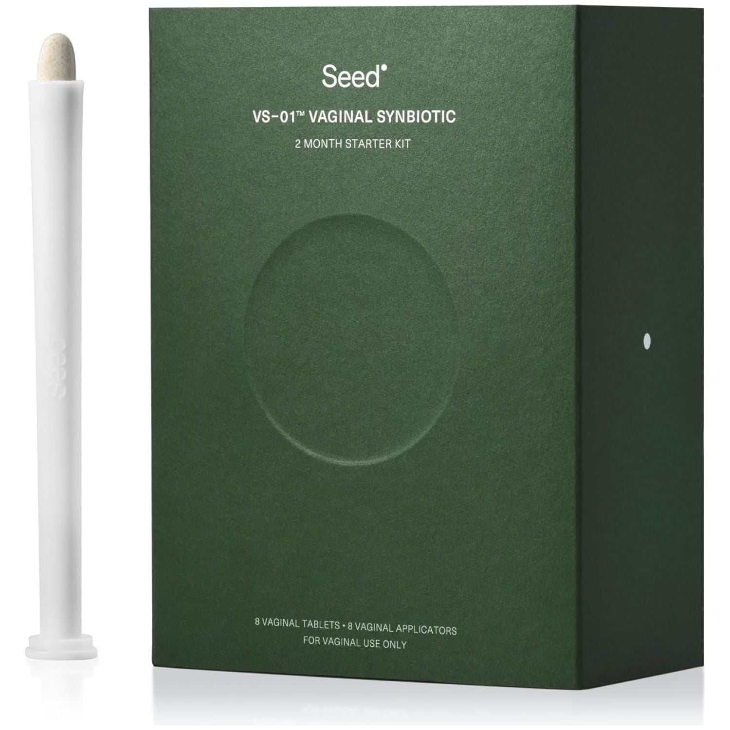 Seed VS-01™ Vaginal Synbiotic 2-Month Starter Kit – 8 Vaginal Tablets & 8 Applicators | Clinically Proven Vaginal Microbiome Support Seed VS-01™ Vaginal Synbiotic 2-Month Starter Kit – 8 Vaginal Tablets & 8 Applicators | Clinically Proven Vaginal Microbiome Support