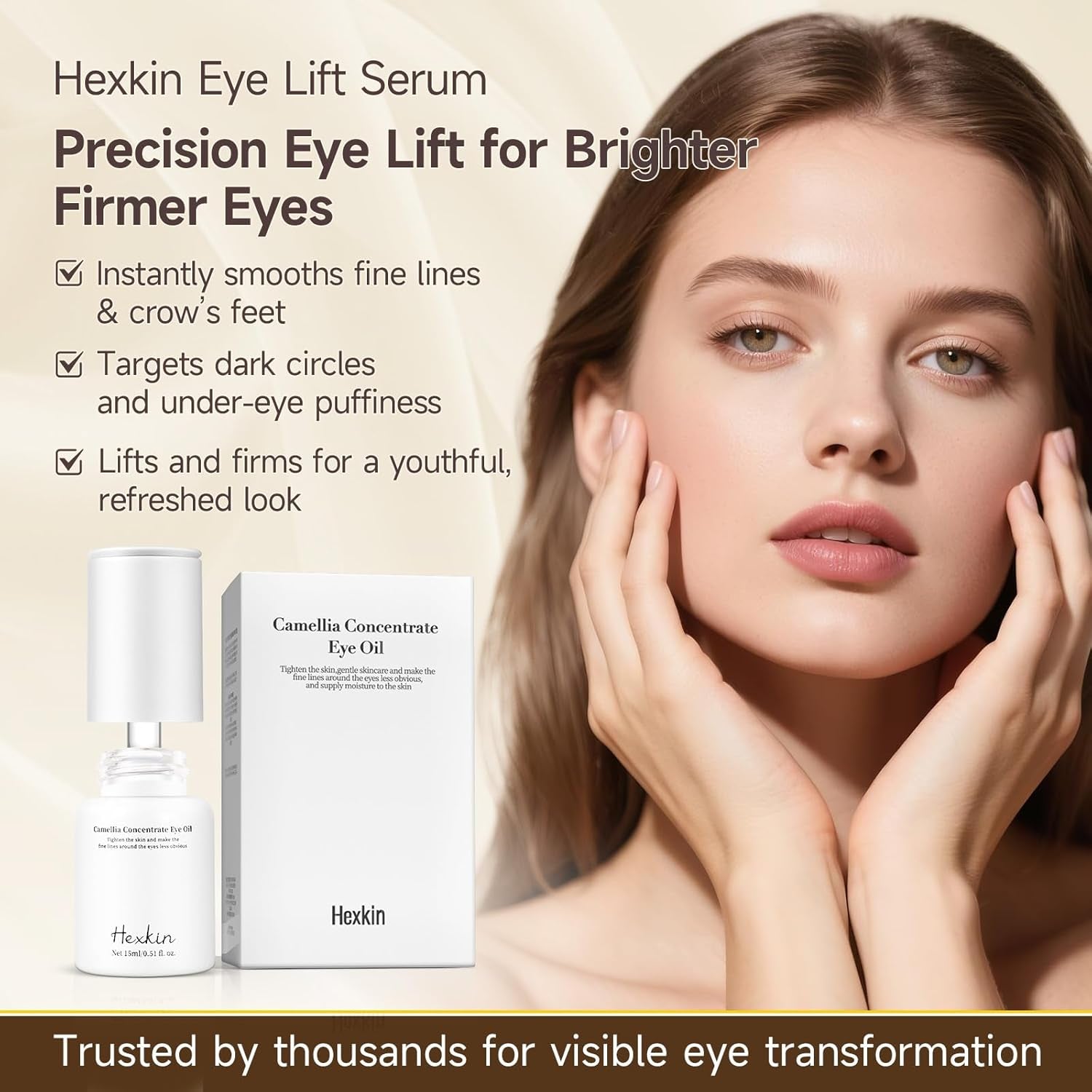 Hexkin Camellia Concentrate Eye Oil – 15ml | Lightweight Hydration & Brightening Hexkin Camellia Concentrate Eye Oil – 15ml | Lightweight Hydration & Brightening