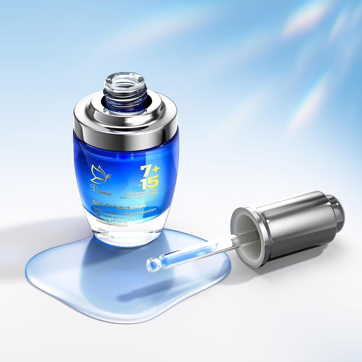 Dumie GHK-Cu Copper Peptide Serum - 25ml | Anti-Aging, Firming & Hydrating Elixir Dumie GHK-Cu Copper Peptide Serum - 25ml | Anti-Aging, Firming & Hydrating Elixir