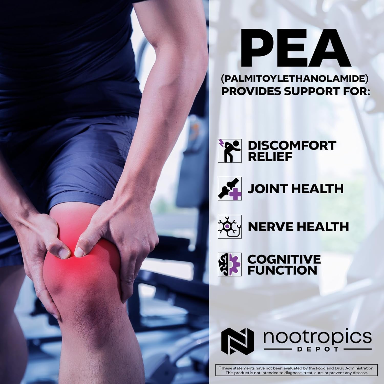 Nootropics Depot Palmitoylethanolamide Capsules 400mg – 180 Capsules | Natural Discomfort & Nerve Support Nootropics Depot Palmitoylethanolamide Capsules 400mg – 180 Capsules | Natural Discomfort & Nerve Support