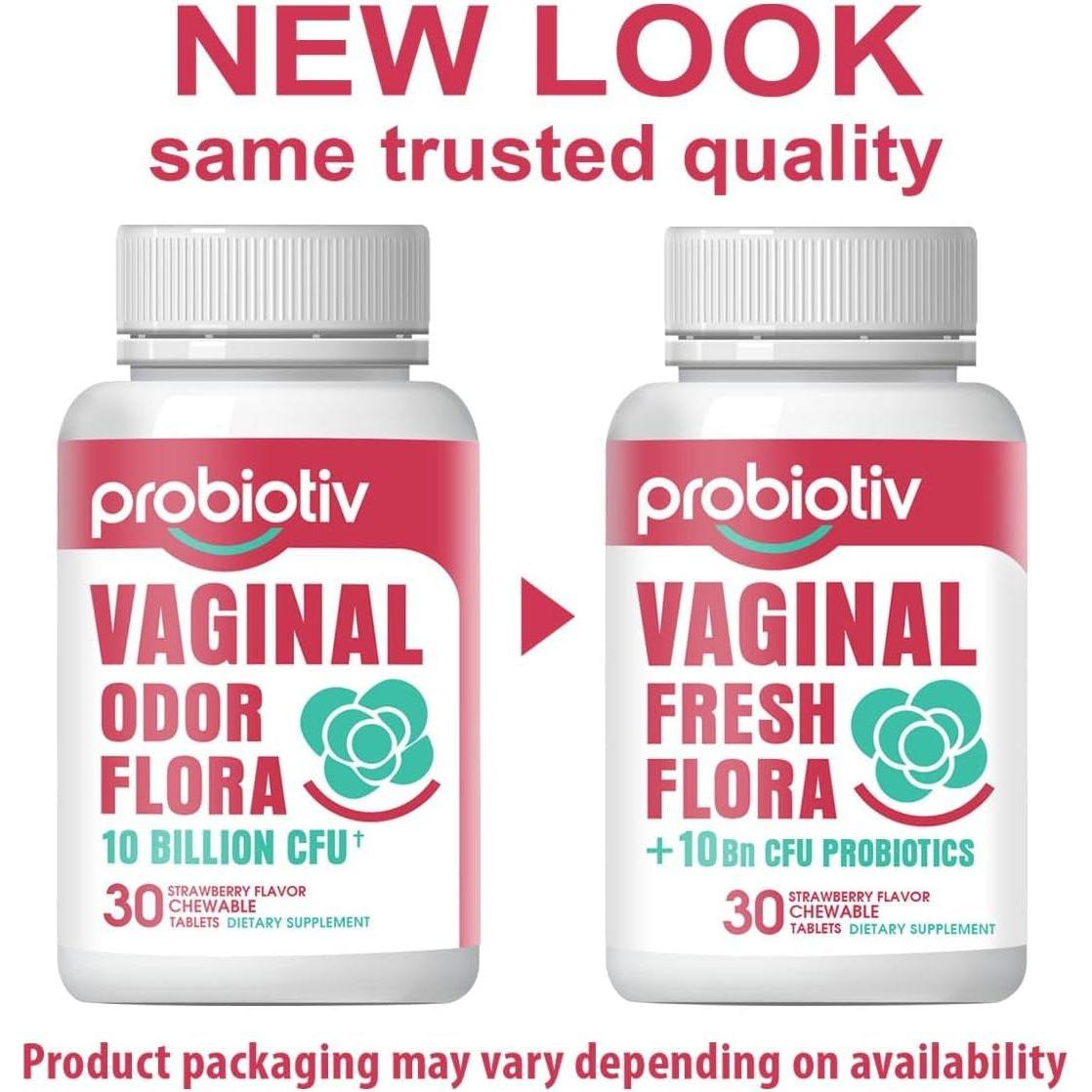 Probiotiv Vaginal Odor Flora – 30 Chewable Tablets | pH Balance & Feminine Health Probiotiv Vaginal Odor Flora – 30 Chewable Tablets | pH Balance & Feminine Health