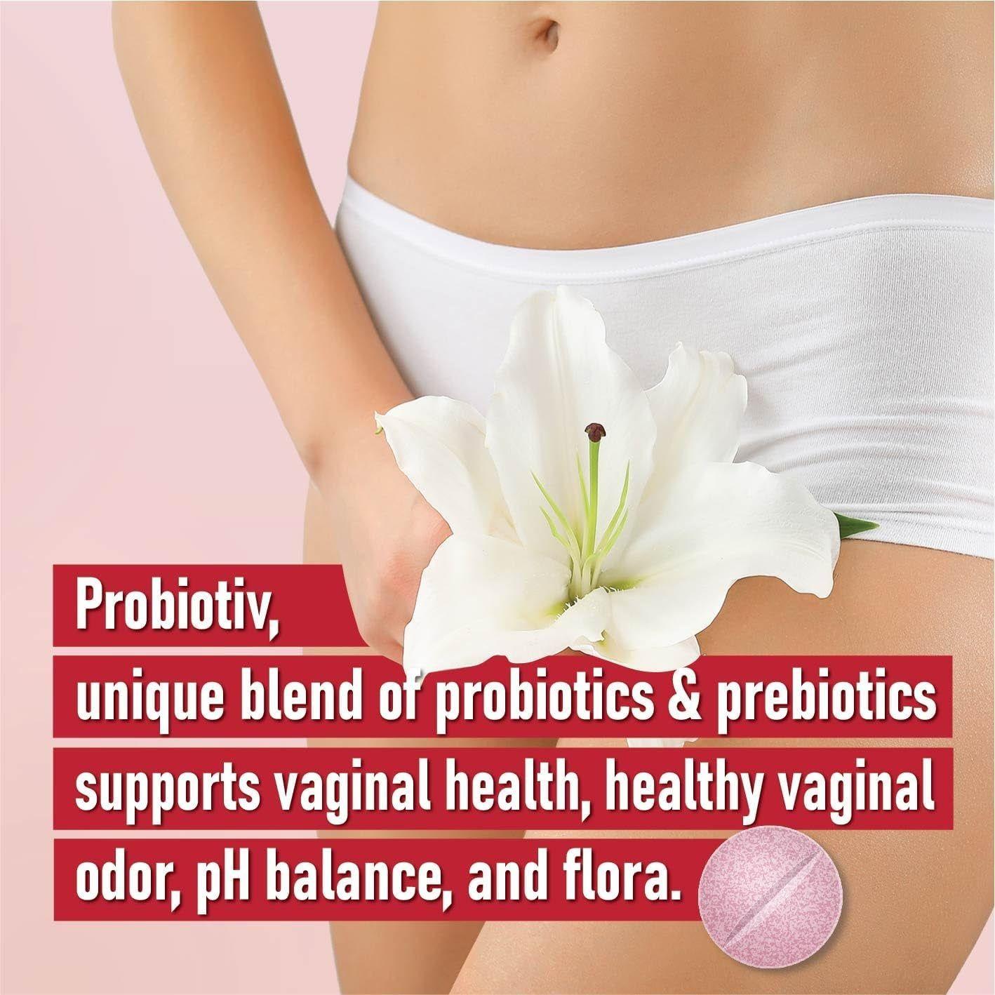 Probiotiv Vaginal Odor Flora – 30 Chewable Tablets | pH Balance & Feminine Health Probiotiv Vaginal Odor Flora – 30 Chewable Tablets | pH Balance & Feminine Health