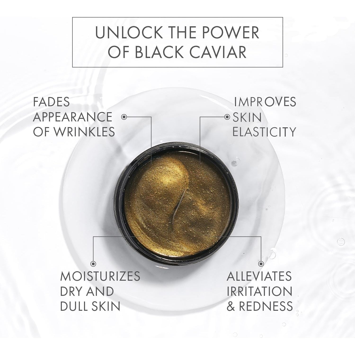 Depology Black Caviar Collagen Under Eye Patches – 60 Patches (84g) | Hydrating, Anti-Ageing Hydrogel Patches for Eyes & Fine Lines Depology Black Caviar Collagen Under Eye Patch  – 60 Patches (2.96 oz / 84g)