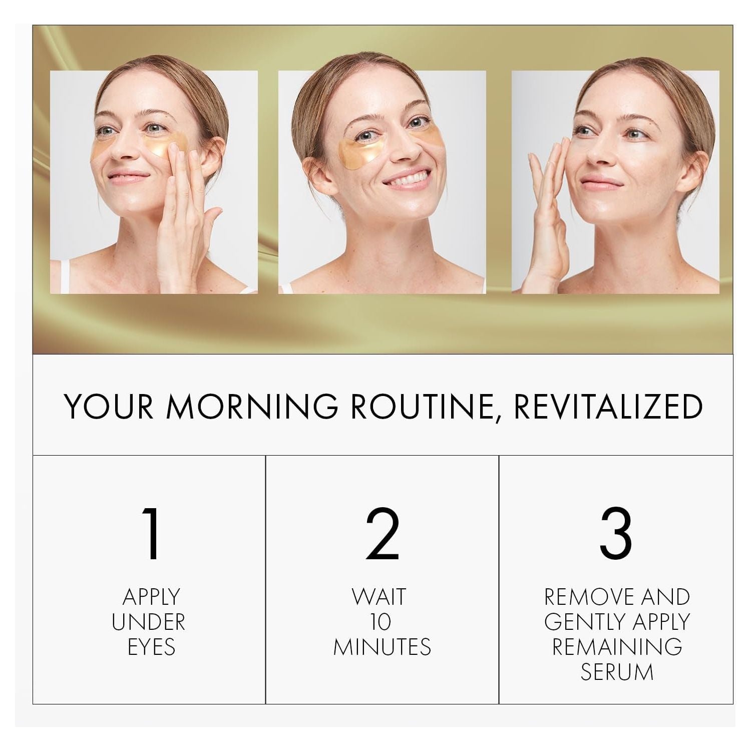 Depology Restoring Hydrogel Under Eye Patches – 60 Patches (84g) | Brightening & De-Puffing Gold Eye Masks with Caffeine & Niacinamide Depology Restoring Hydrogel Under Eye Patch – 60 Patches (2.96 oz / 84g)