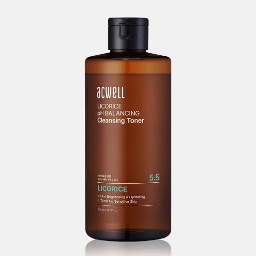 Acwell Licorice pH Balancing Cleansing Toner 300ml – Brightening & Hydrating Toner for Acne Scars, Dark Spots & Glowing Skin Acwell Licorice pH Balancing Cleansing Toner - 300ml - Glam Global UKacwell