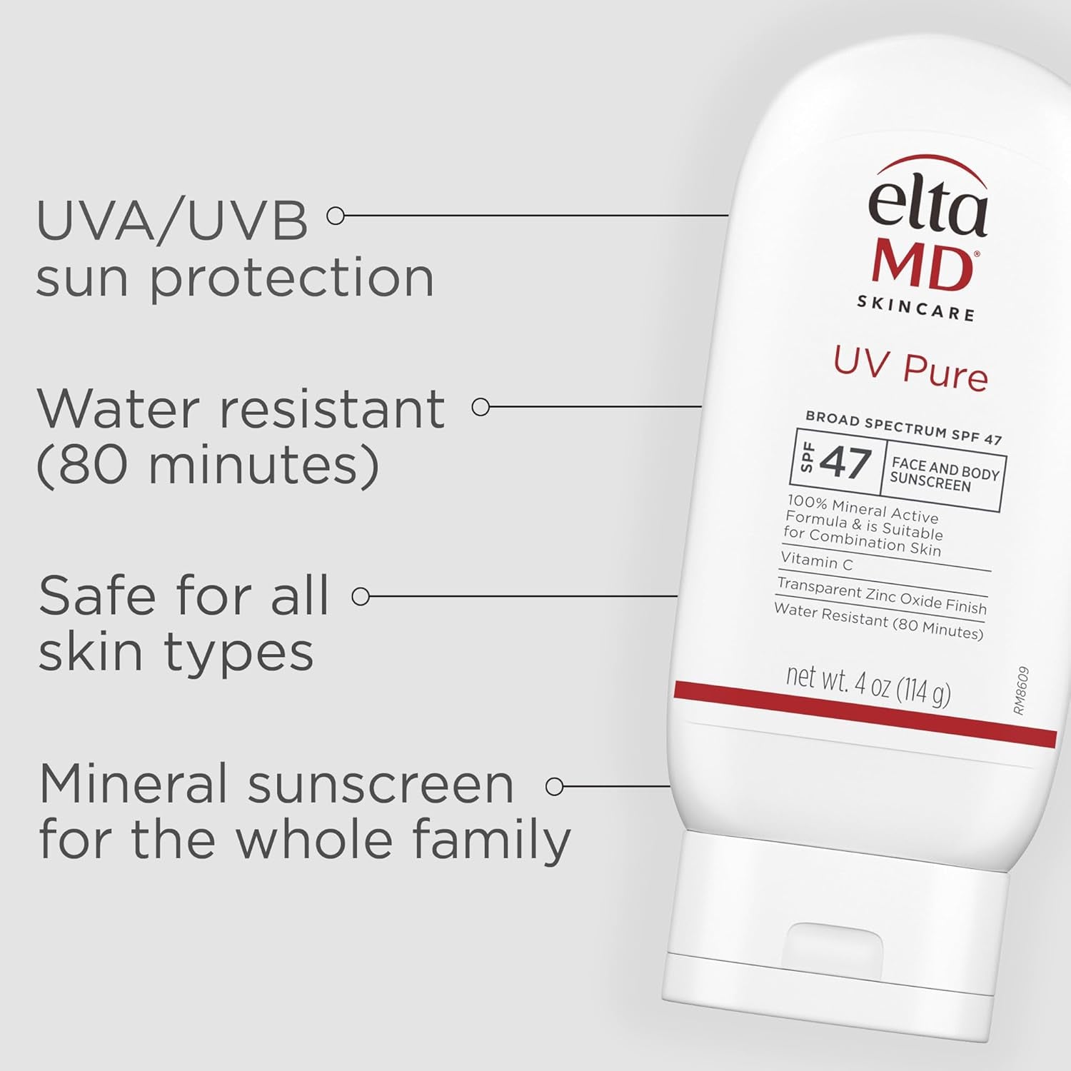 EltaMD UV Pure SPF 47 Face and Body Sunscreen – 114g | Gentle Mineral Sunscreen for Kids & Adults EltaMD UV Pure SPF 47 Face and Body Sunscreen – 114g | Gentle Mineral Sunscreen for Kids & Adults