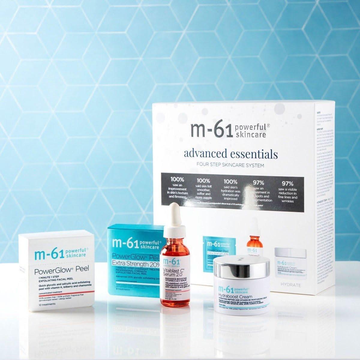 M-61 Advanced Essentials Four Step Skincare System | Clinically Proven Glow-Boosting Regimen M - 61 Advanced Essentials Four Step Skincare System - Glam Global UKM - 61