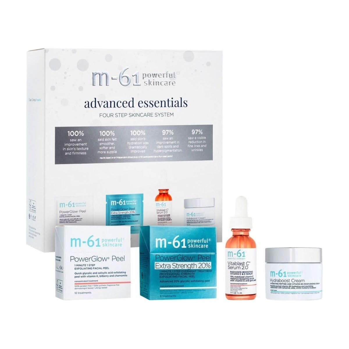 M-61 Advanced Essentials Four Step Skincare System | Clinically Proven Glow-Boosting Regimen M - 61 Advanced Essentials Four Step Skincare System - Glam Global UKM - 61