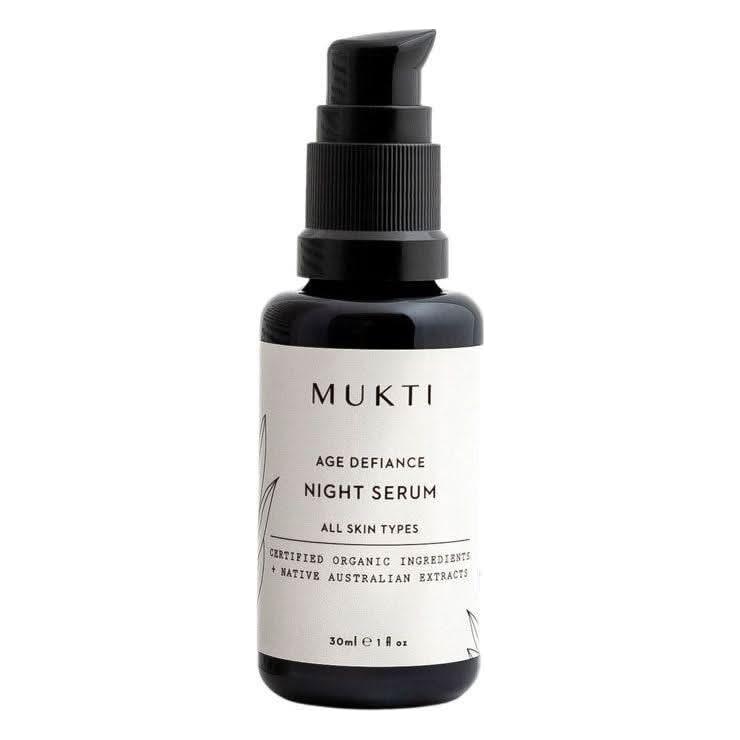 Mukti Organics Age Defiance Night Serum – 30ml  Overnight Brightening & Repair – Restore Radiance While You Sleep Mukti Organics Age Defiance Night Serum - 30ml - Glam Global UKMukti Organics