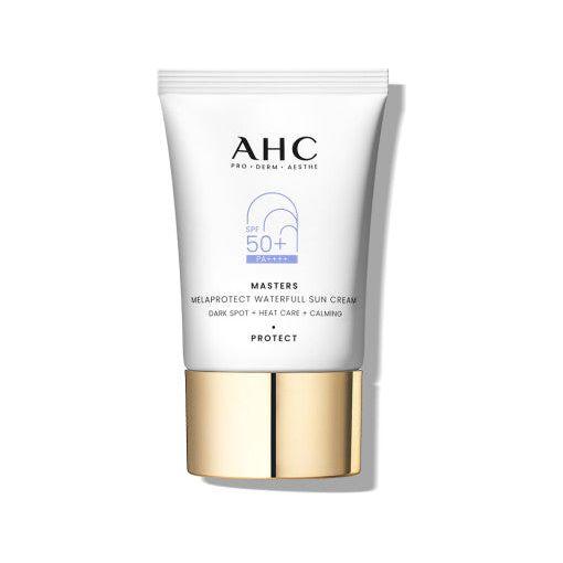 AHC Masters Melaprotect Waterfull Sun Cream SPF50+ PA++++  40ml | High UV Protection, Calming & Brightening AHC Masters Melaprotect Waterfull Sun Cream 40ml (SPF50+/PA++++) - Glam Global UKAHC