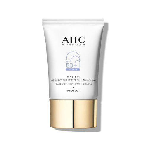 AHC Masters Melaprotect Waterfull Sun Cream SPF50+ PA++++  40ml | High UV Protection, Calming & Brightening AHC Masters Melaprotect Waterfull Sun Cream 40ml (SPF50+/PA++++) - Glam Global UKAHC