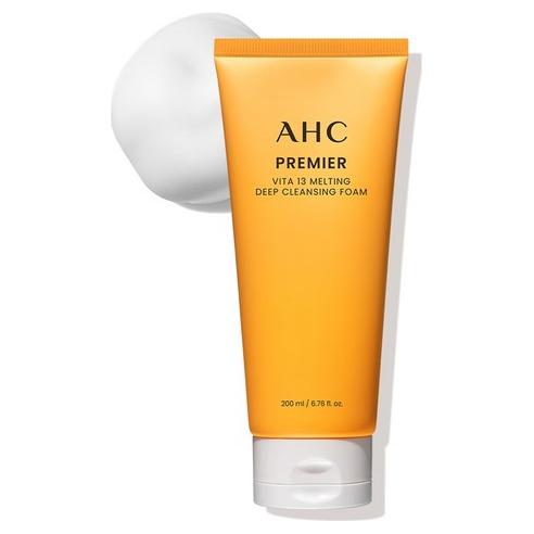 AHC Premier Vita 13 Melting Deep Cleansing Foam 200ml | Brightening & Deep Cleansing AHC Premier Vita 13 Melting Deep Cleansing Foam 200ml - Glam Global UKAHC