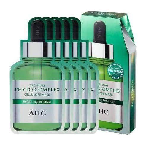 AHC Premium Phyto Complex Cellulose Mask Sheet | Intense Hydration & Skin Elasticity Boost (27ml x 5 Sheets) AHC Premium Phyto Complex Cellulose MASK Sheet 27ml x 5ea - Glam Global UKAHC