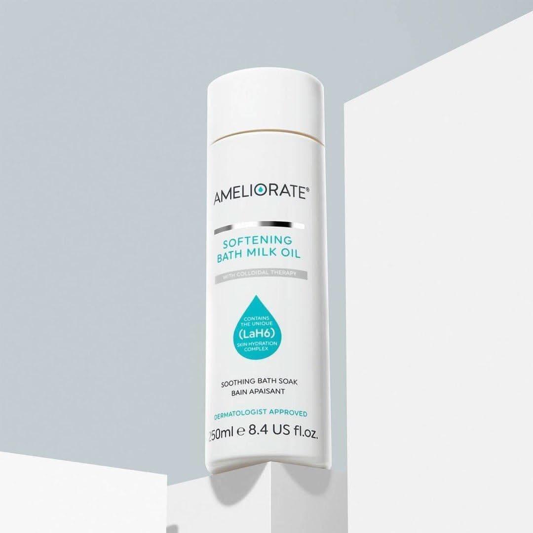 AMELIORATE Softening Bath Milk Oil – 250ml | Nourishing & Hydrating Soak for Dry, Rough Skin Ameliorate Softening Bath Milk Oil 250ml - Glam Global UKAmeliorate