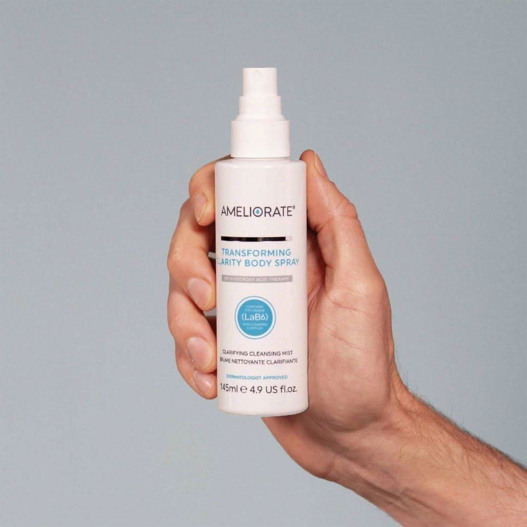 AMELIORATE Transforming Clarity Body Spray – 145ml | Hydrate, Clear & Smooth Ameliorate Transforming Clarity Body Spray 145ml - Glam Global UKAmeliorate