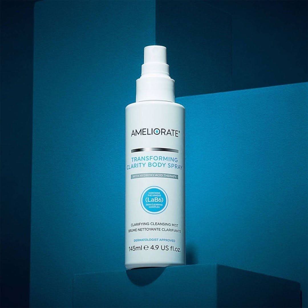 AMELIORATE Transforming Clarity Body Spray – 145ml | Hydrate, Clear & Smooth Ameliorate Transforming Clarity Body Spray 145ml - Glam Global UKAmeliorate