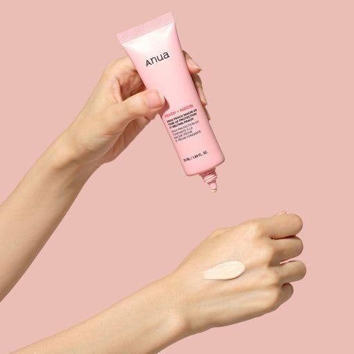 Anua Peach Niacin UV Tone Up Protection – 50ml | SPF & Tone-Up Cream in One for a Flawless Peachy Glow Anua ANUA Peach Niacin UV Tone Up Protection 50ml - Glam Global UKAnua