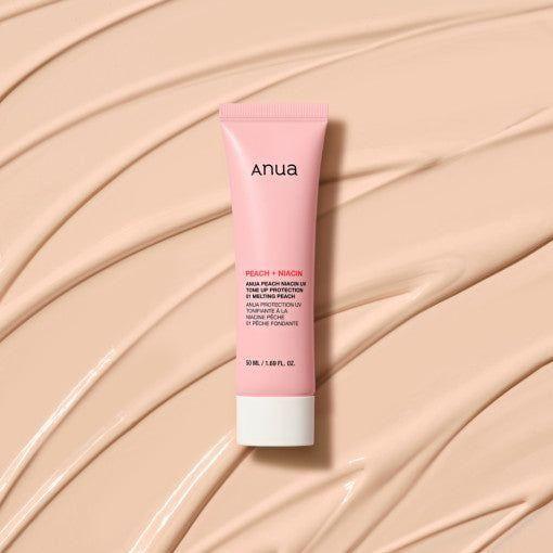 Anua Peach Niacin UV Tone Up Protection – 50ml | SPF & Tone-Up Cream in One for a Flawless Peachy Glow Anua ANUA Peach Niacin UV Tone Up Protection 50ml - Glam Global UKAnua