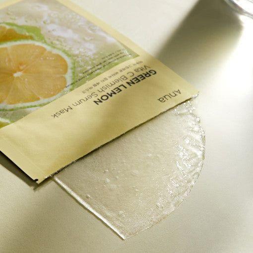 Anua Green Lemon Vita C Blemish Serum Mask – 25ml | Brightening & Hydrating Vitamin C Sheet Mask Anua Green Lemon Vita C Blemish Serum Mask 25ml X 10ea - Glam Global UKAnua